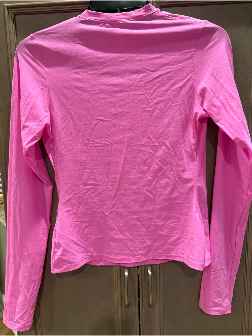 SKIMS NWT Medium Fits Everybody Longsleeve T-Shirt Neon Orchid - Picture 5 of 9